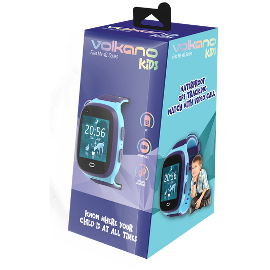 Volkano Find Me 4G Series GPS Tracking Watch with Camera - Blue