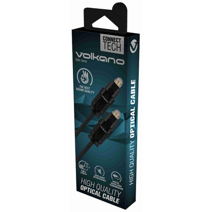 Volkano Optic Series 2m Optical Cable - Black