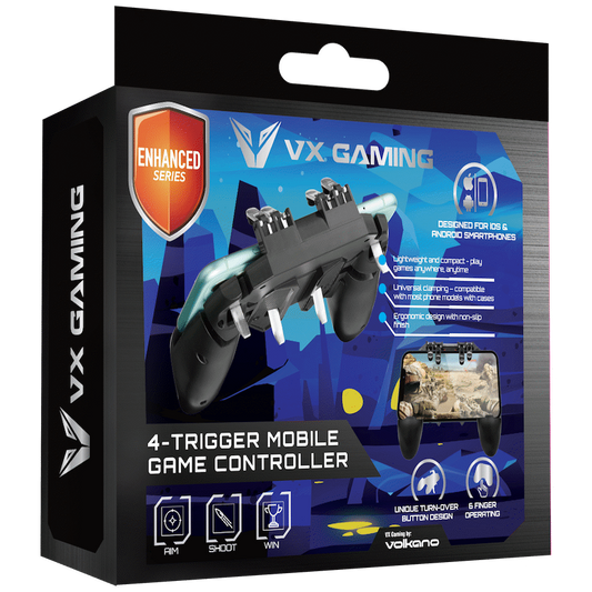 VX Gaming Enhanced series 4-Trigger Mobile Game Controller