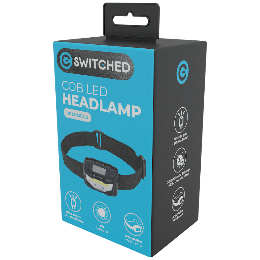 SWITCHED 80 Lumen LED Headlamp - Black