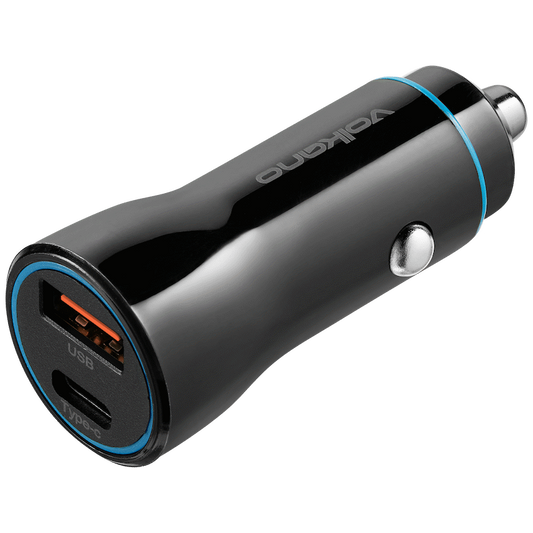 Volkano Cruise Series Car Charger with P.D. and USB Q.C.