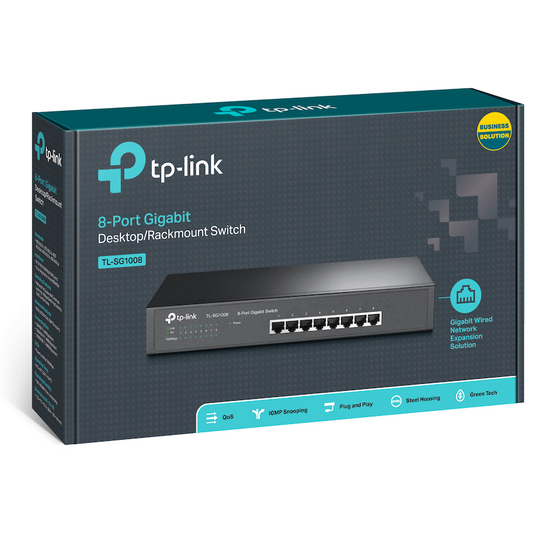TP-Link TL-SG1008 8-Port Gigabit Desktop/Rackmount Switch