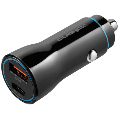 Volkano Cruise Series Car Charger with P.D. and USB Q.C.
