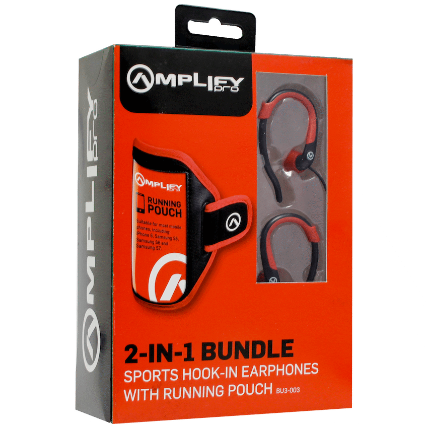 Amplify 2-IN-1 Bundle Jogger series earphones with pouch