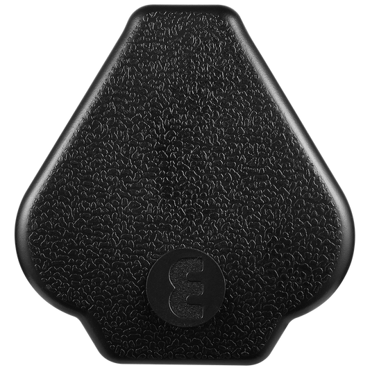 Ellies 16a Heavy-Duty Rubber Screw-on Plug Top - Black