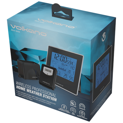 Volkano Storm series Weather Station - Black