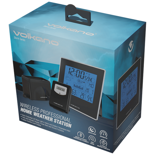 Volkano Storm series Weather Station - Black