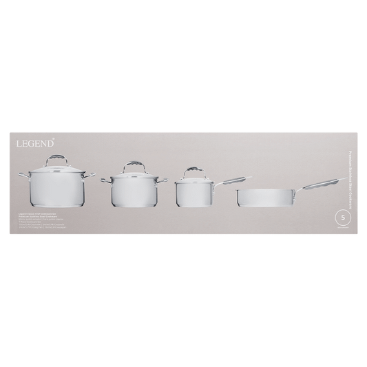 Legend Classic Chef 7 Piece Stainless Steel Cookware Set
