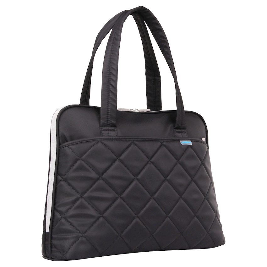 Kingsons 15.6" Shoulder Laptop Bag - Black - Ladies in Fashion
