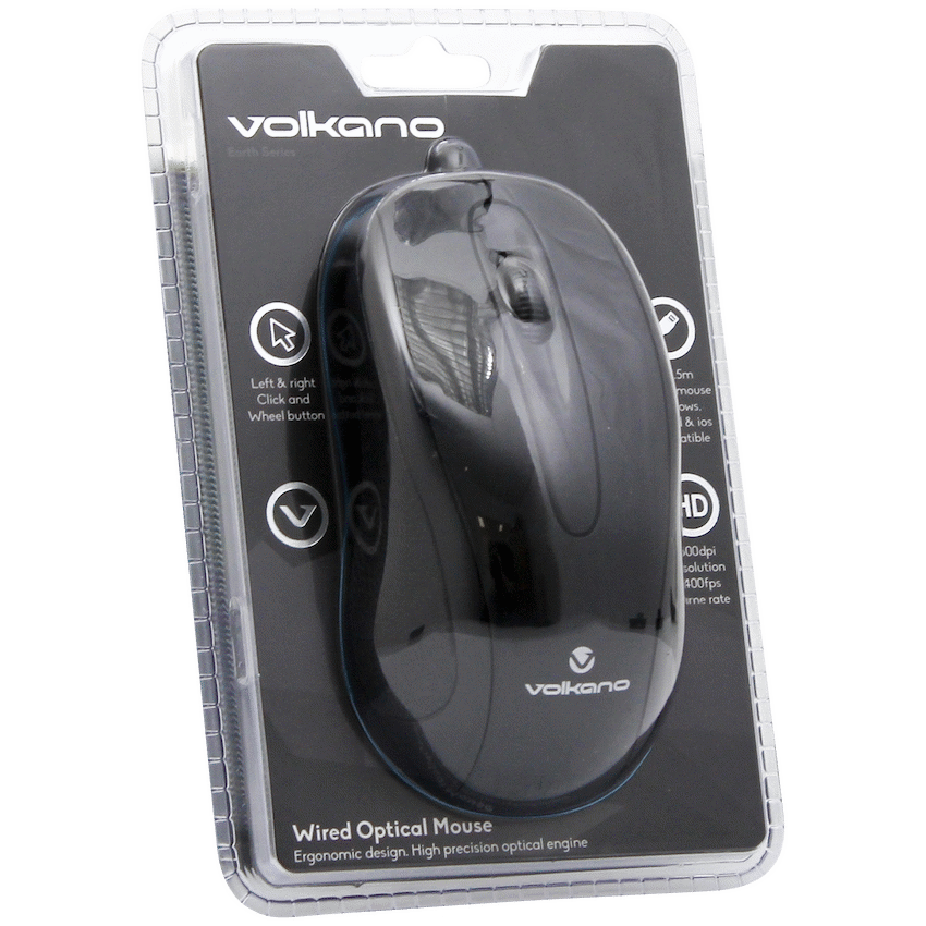 Volkano Earth Series Wired Mouse