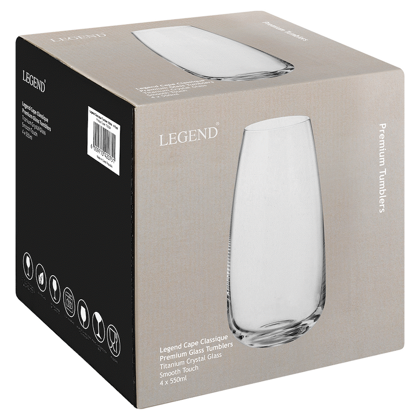 Legend Classique Tumbler 550ml - 4pc set ( Order in Qty of 4)