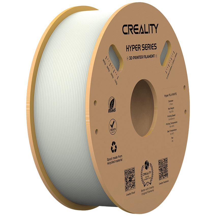 Creality Hyper PLA High-Speed White Filament 1kg