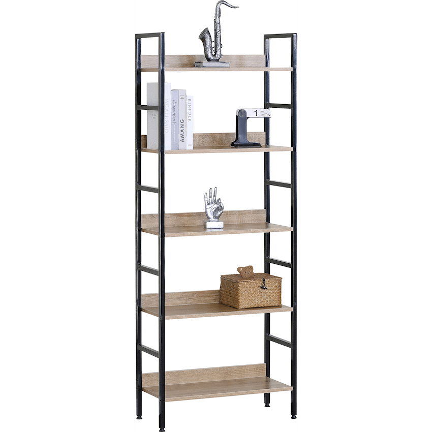 Everfurn Ethan Bookshelf - Oak
