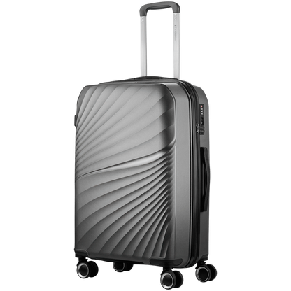 Travelwize Quartz PP 66cm 4-Wheel Spinner Luggage - Silver