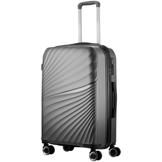 Travelwize Quartz PP 66cm 4-Wheel Spinner Luggage - Silver