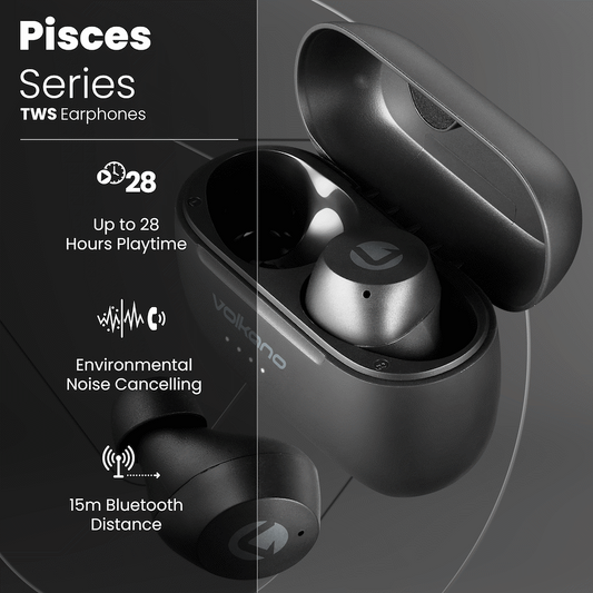 Volkano Pisces 2.0 Series TWS Earphones - Black