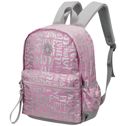 Quest Love-letter Backpack Pink