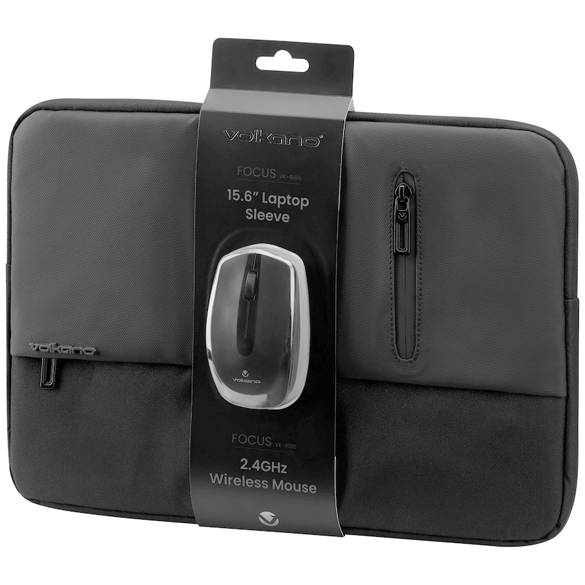 Volkano Focus Series 15.6" Laptop Sleeve & Wireless Mouse