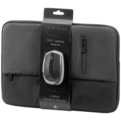Volkano Focus Series 15.6" Laptop Sleeve & Wireless Mouse