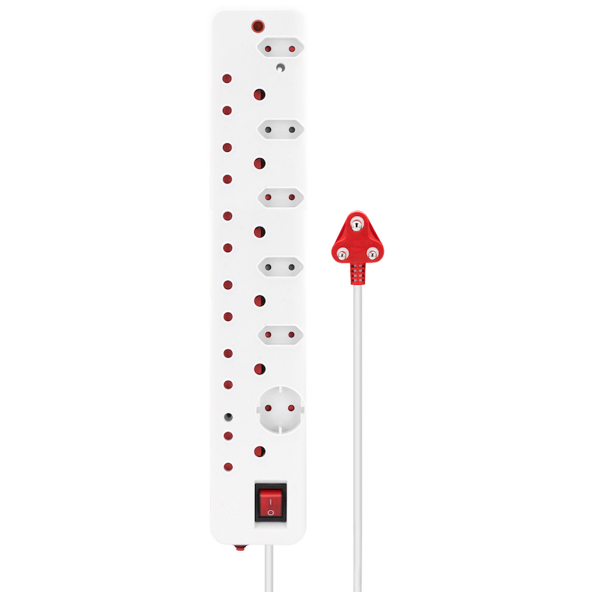 Ellies 12-Way Surge Multiplug - 0.5M WT
