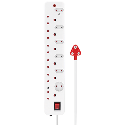 Ellies 12-Way Surge Multiplug - 0.5M WT
