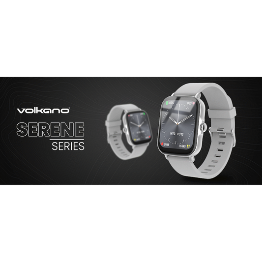Volkano Active Tech Serene series Watch with heart rate monitor - Silver