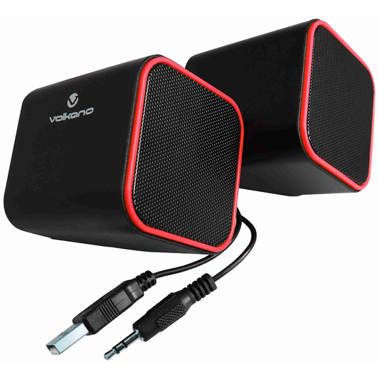 Volkano Diamond Series USB Speaker - Red