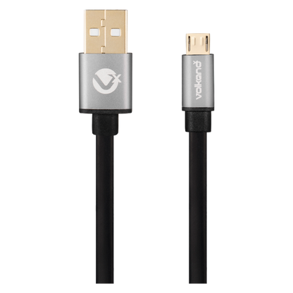 VolkanoX Couple Series Micro USB Premium Twin Pack 1m Charge/Data Cable - Black