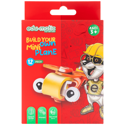 Edu-matic Flexi Build Mini Kit - Airplane - 12 pcs