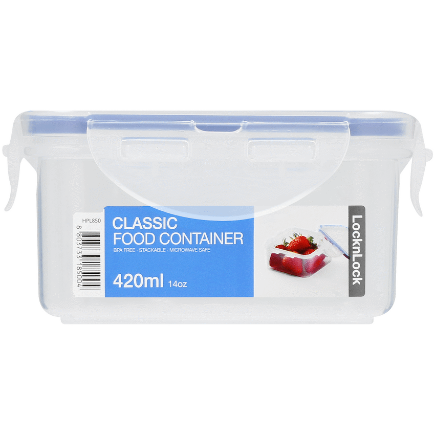 LocknLock square container 420ml ( Order in Qty of 4)