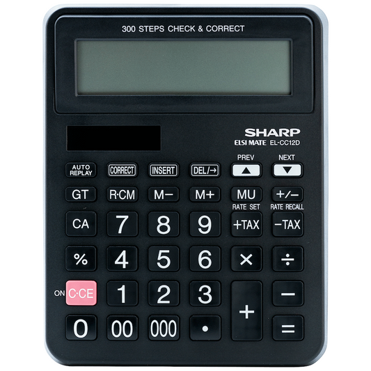 Sharp EL-CC12D Desk Calculator - CheckCorrect Tax