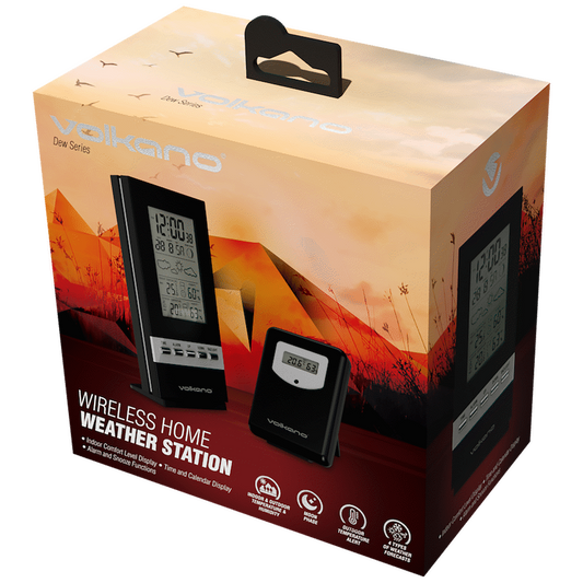 Volkano Dew Series Weather Station - Black