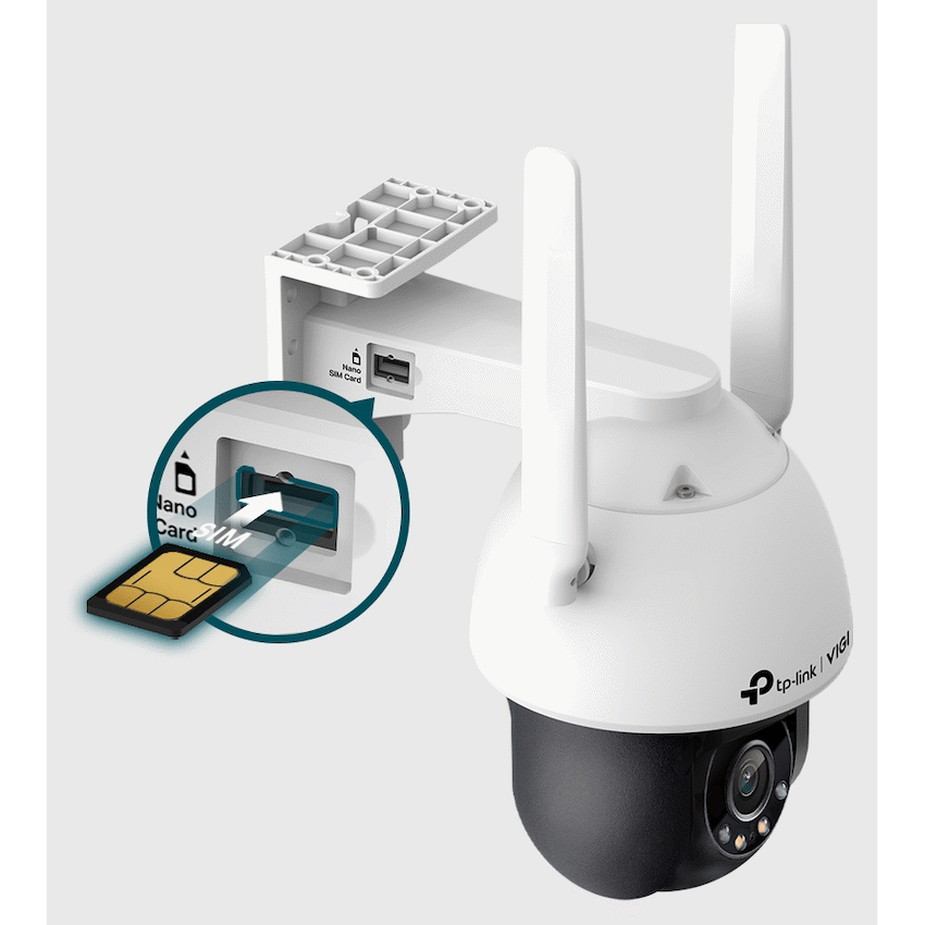 TP-Link Vigi C540-4G 4MP 4mm Outdoor Full-Color 4G PT Network Camera