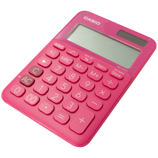 Casio MS-20UC - Desktop calculator 12 Digit - Red