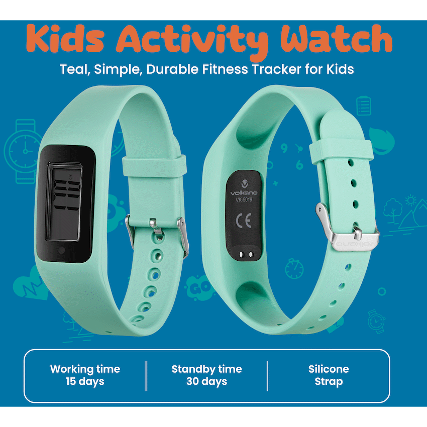 Volkano Step Up Series Activity Watch - Teal