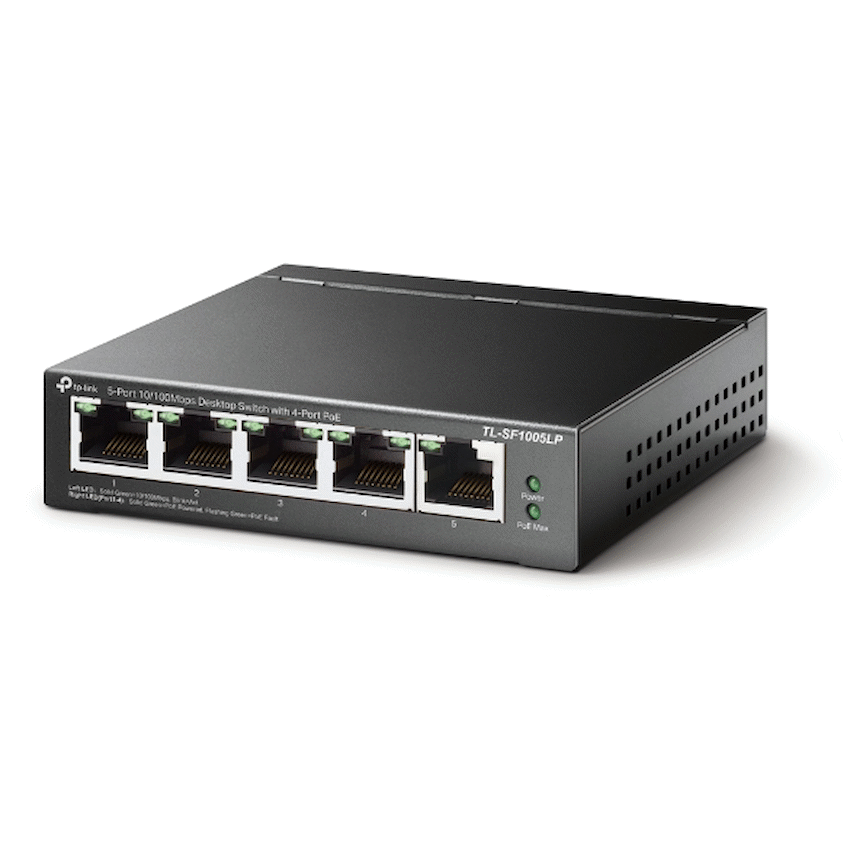 TP-Link TL-SF1005LP 5-Port 10/100Mbps Desktop Switch with 4-Port PoE