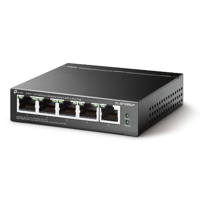 TP-Link TL-SF1005LP 5-Port 10/100Mbps Desktop Switch with 4-Port PoE