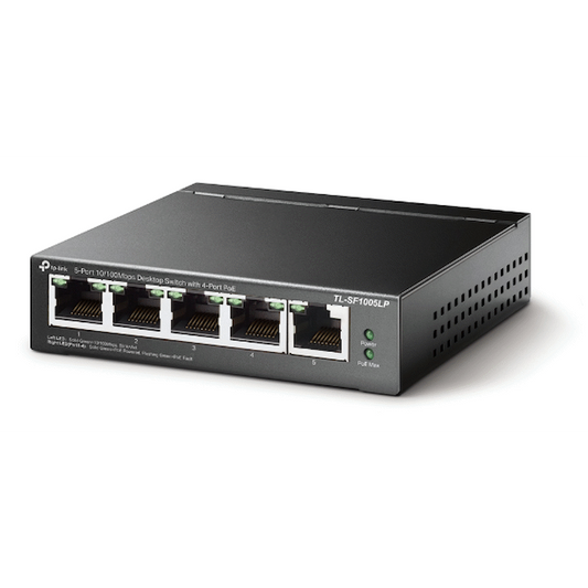 TP-Link TL-SF1005LP 5-Port 10/100Mbps Desktop Switch with 4-Port PoE