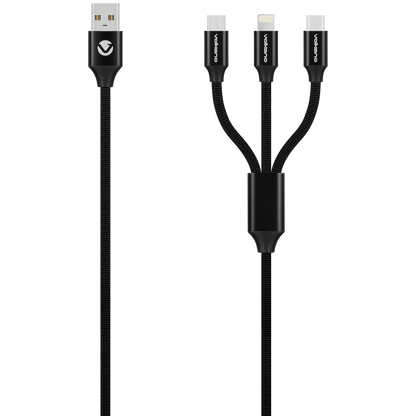 Volkano On the Go 3-in-1 Braided Cable