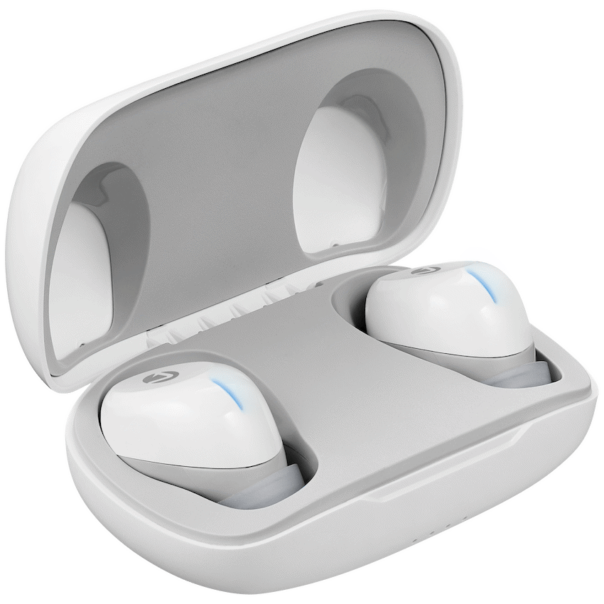 Volkano Pico Series True Wireless Bluetooth Earphones with Charging Case - White