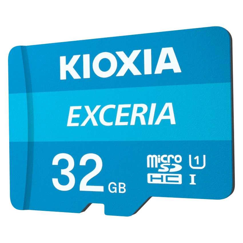 Kioxia 32GB Micro SDHC- UHS-1 Read 100MBs CL10