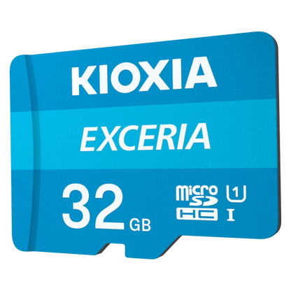 Kioxia 32GB Micro SDHC- UHS-1 Read 100MBs CL10