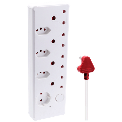 Switched Medium Surge 8-Way Multiplug 0.5m