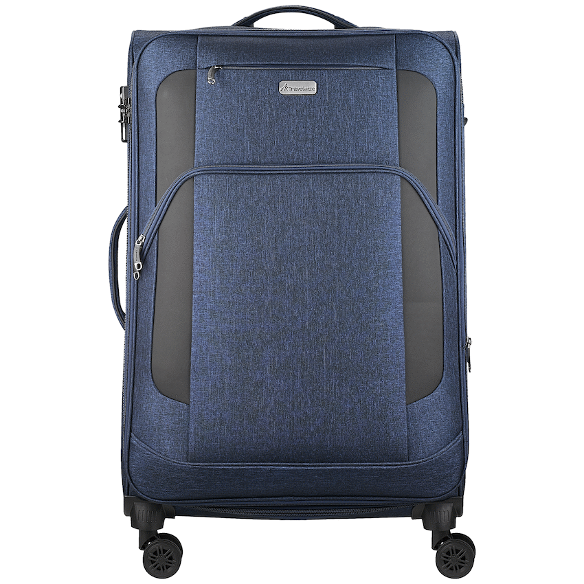 Travelwize Aurora 65cm 4-Wheel Spinner Trolley Case - Navy Melange