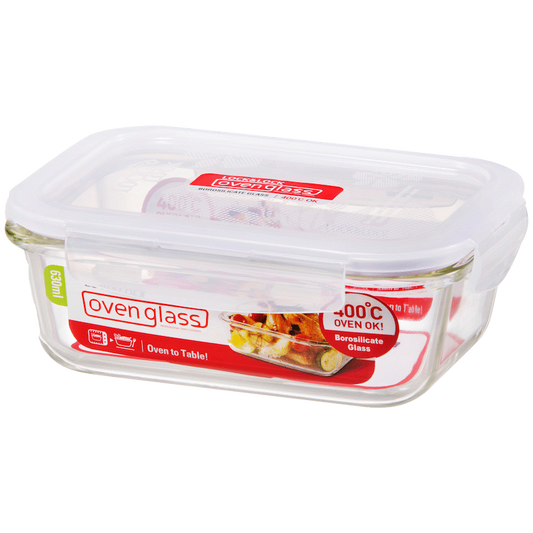 LocknLock Euro Glass container rec 630ml ( Order in Qty of 6)