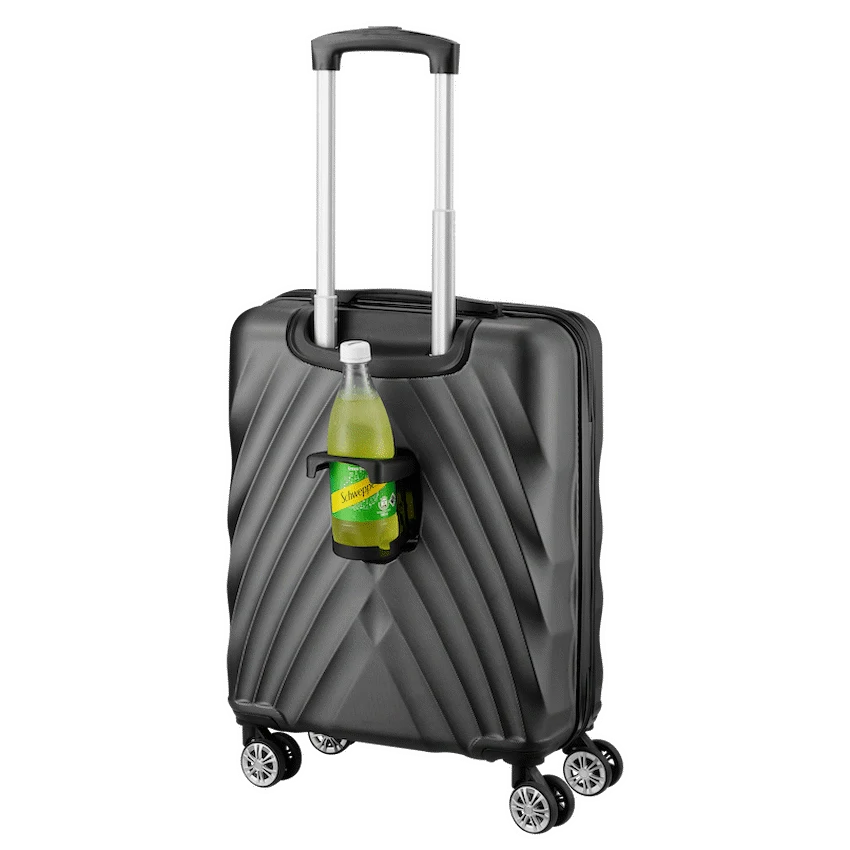 Travelwize Terra ABS 55cm 4-Wheel Spinner Luggage - Black