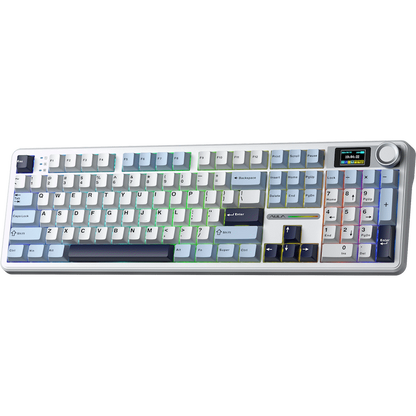 Aula Mechanical Gasket LCD Full Keyboard Multimode - Black/Grey