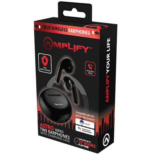 Amplify Astro Series True Wireless Earphones - Black