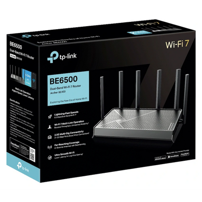 Archer BE400 BE6500 Dual-Band Wi-Fi 7 Router