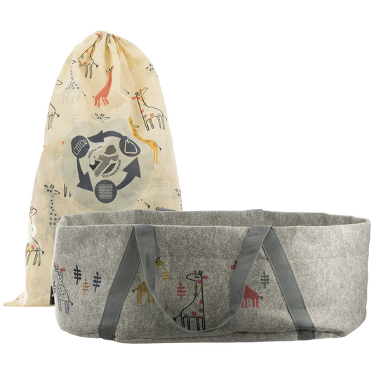 Totes Babe Giraffe Baby Carrier - Grey
